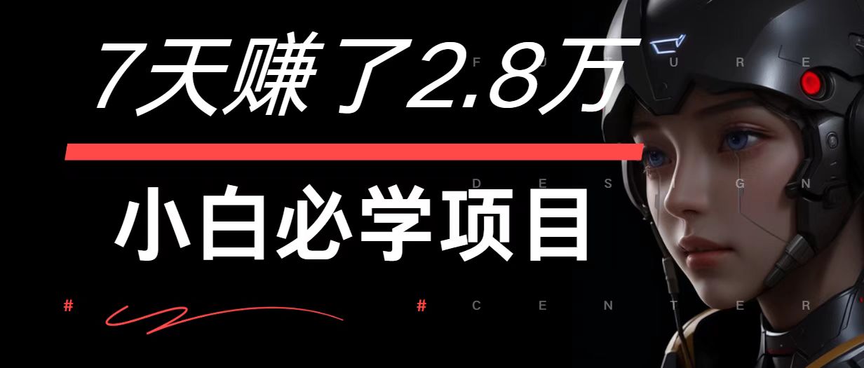 7天赚了2.8万！每单利润最少500+，轻松月入7万+小白有手就行-康仁安资源
