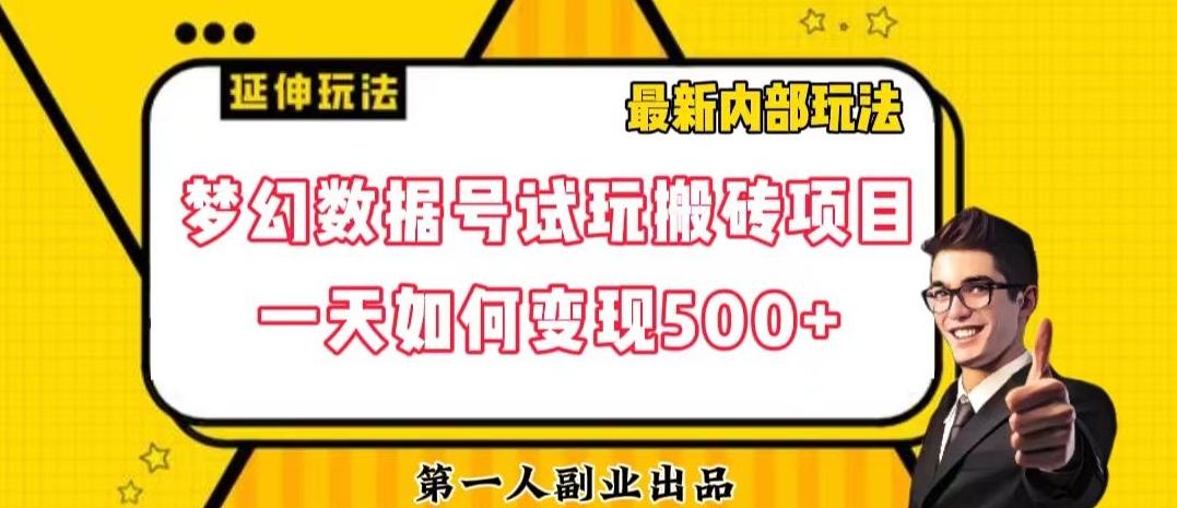 数据号回归玩法游戏试玩搬砖项目再创日入500+【揭秘】-康仁安资源
