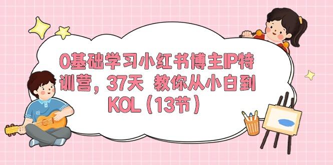 0基础学习小红书博主IP特训营，37天 教你从小白到KOL(13节-康仁安资源